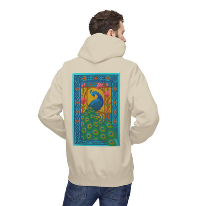 Vintage Oriental Peacock Art Hoodie