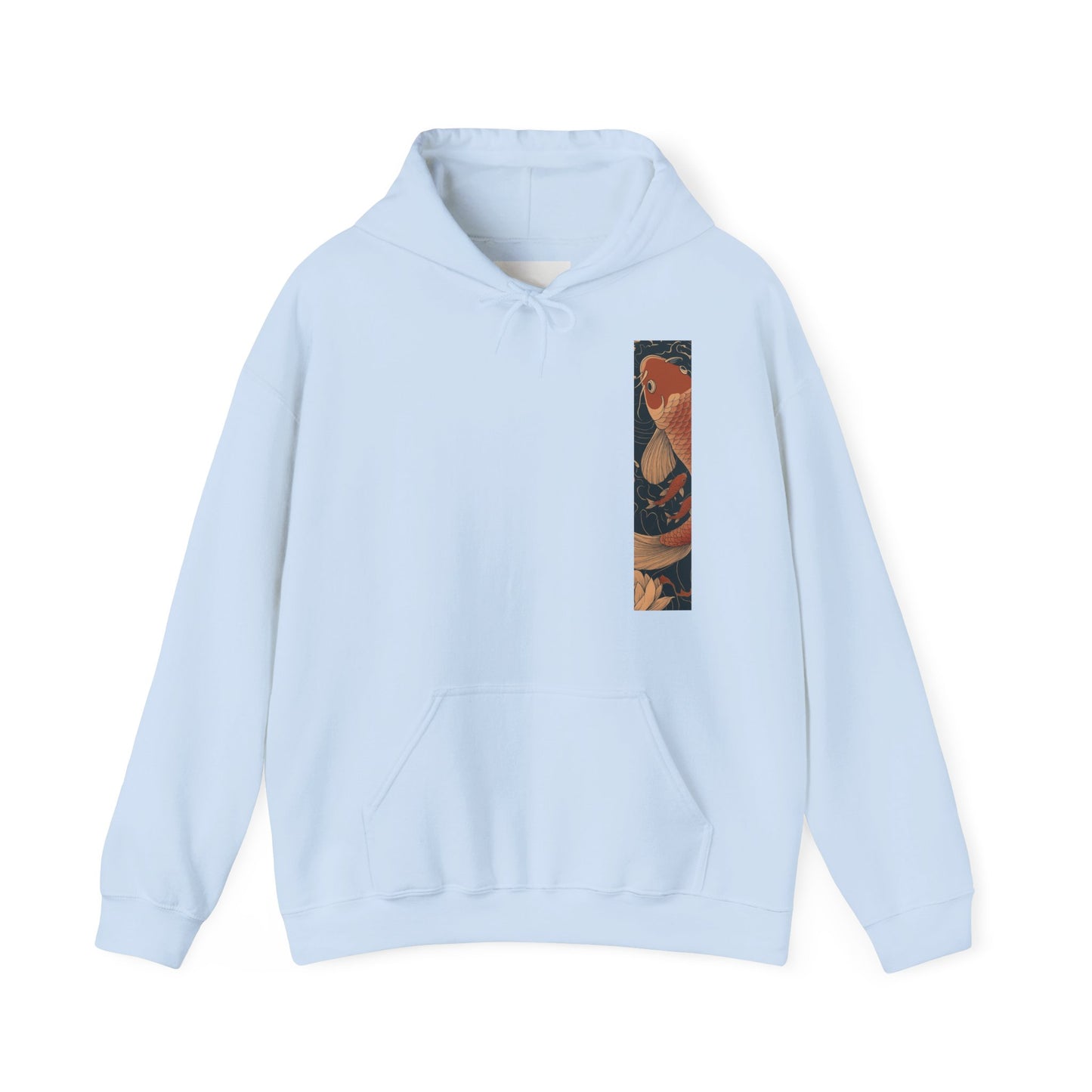 Koi Carp Vintage Oriental Art Hoodie — Vintage Floral Japanese Fish Sweatshirt