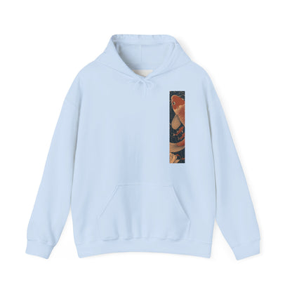 Koi Carp Vintage Oriental Art Hoodie — Vintage Floral Japanese Fish Sweatshirt