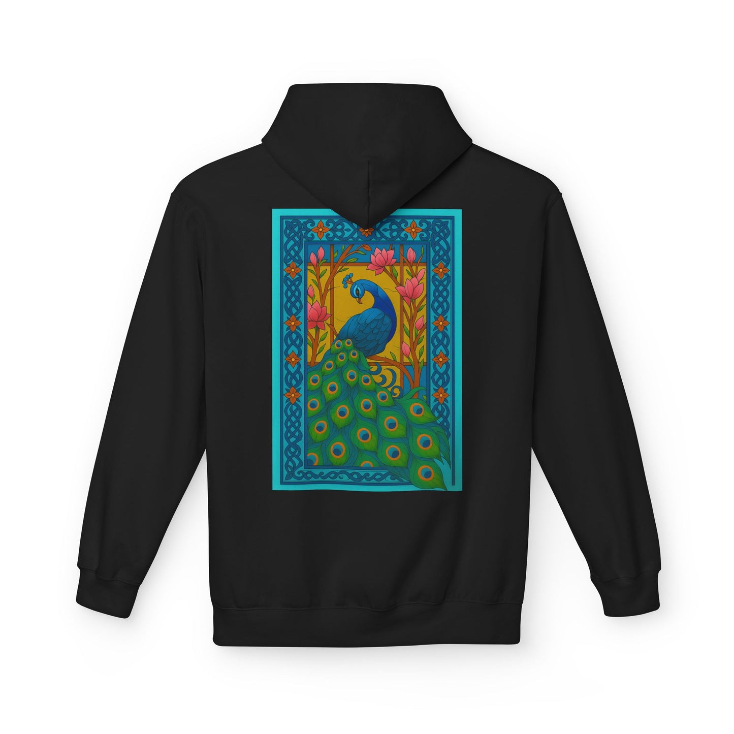 Vintage Oriental Peacock Art Hoodie
