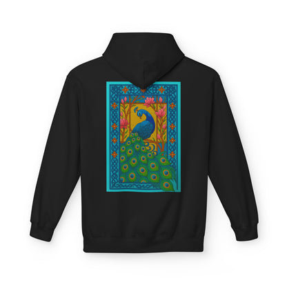 Vintage Oriental Peacock Art Hoodie
