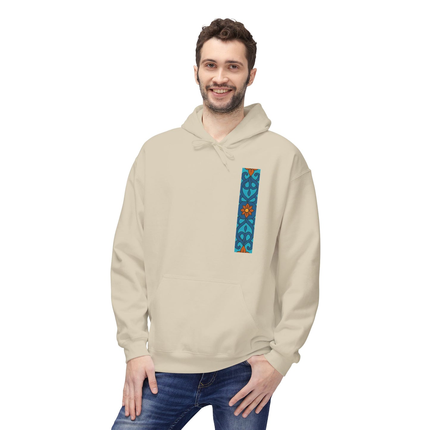 Vintage Oriental Peacock Art Hoodie