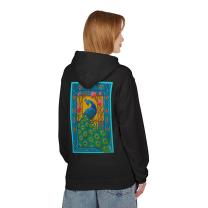 Vintage Oriental Peacock Art Hoodie