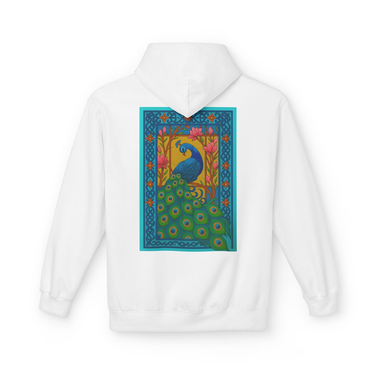Vintage Oriental Peacock Art Hoodie