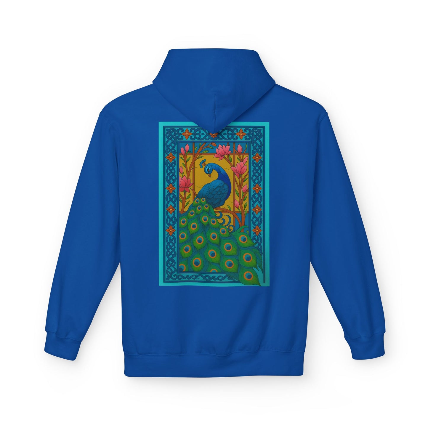 Vintage Oriental Peacock Art Hoodie